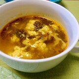 ■5分で..辛子高菜と卵の中華スープ